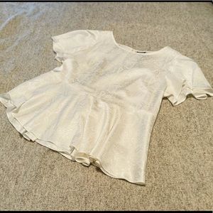 Torrid Flutter Sleeve Peplum Blouse